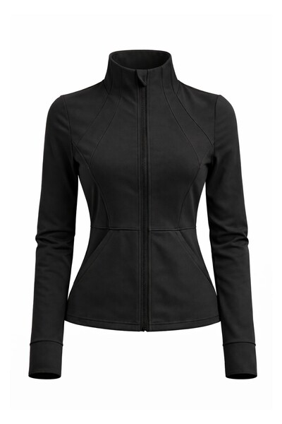 Foto Jaqueta fitness feminina em poliamida Kwi