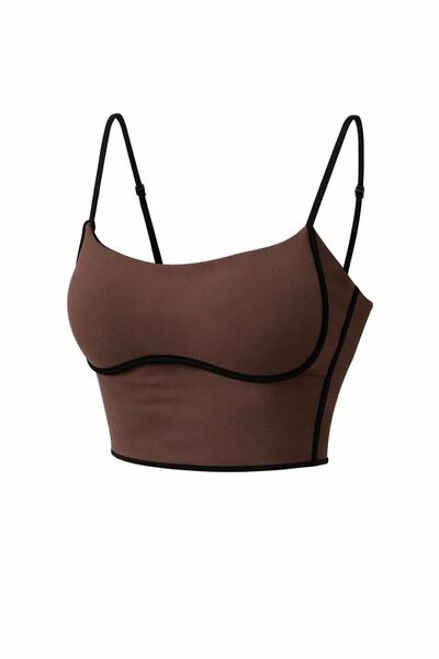 Foto Top viés pair fitness em poliamida Kwi