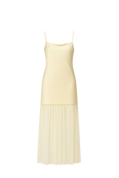 Foto Vestido de alça com barra tule Kwi