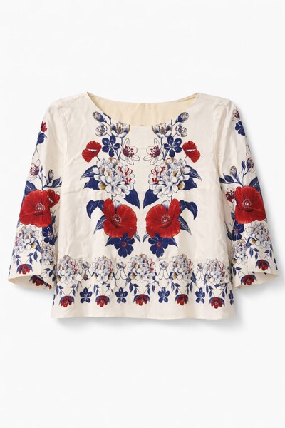 Foto Tshirt cropped floral lina Farm