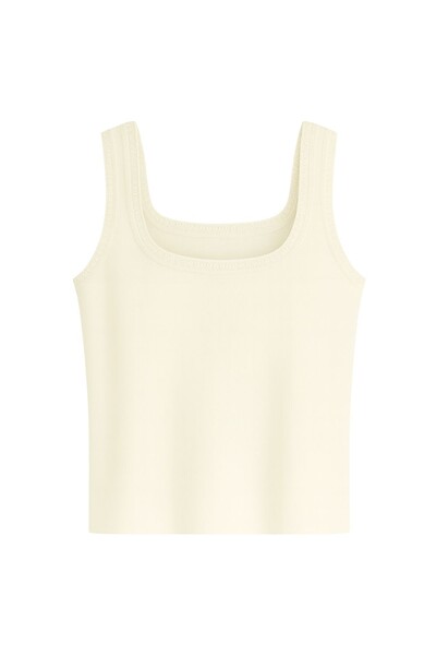 Foto Regata fresh decote quadrado tricot Kwi