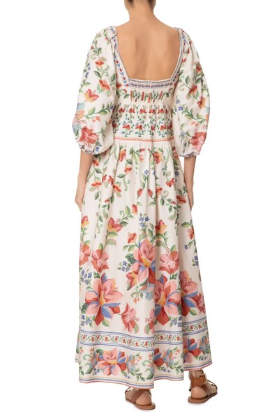 FotoVestido longo manga brisa serena Farm