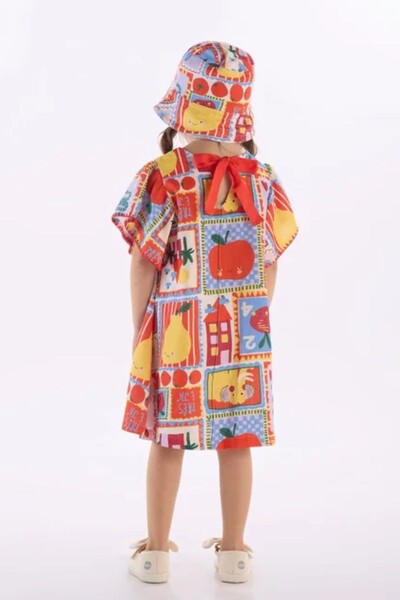 FotoVestido manga curta em viscolinho Três e Já