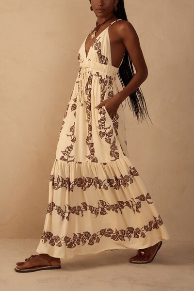 Foto Vestido longo cambraia estampa inspira Dress to