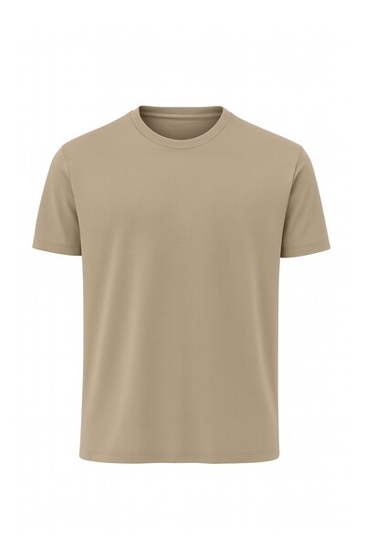 FotoCamiseta masculina básica em malha Kwi