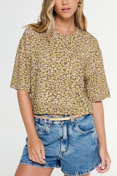 Foto Blusa malha onça duo oasis e milk Animale Jeans