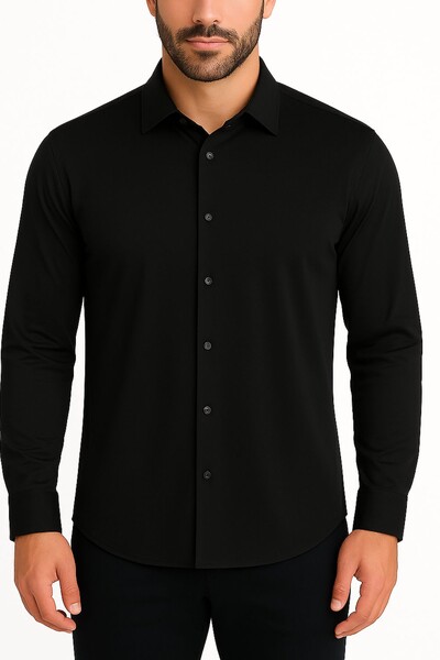 Foto Camisa social ML masculina slim Kwi