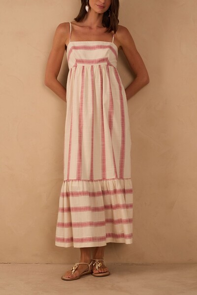 Foto Vestido cropped listrado Dress to