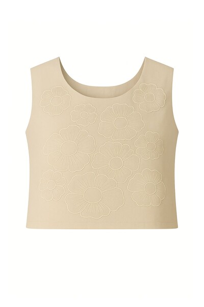 Foto Blusa com bordado floral Kwi