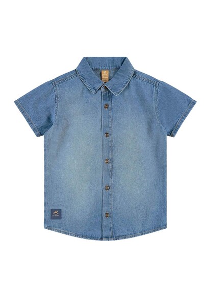 FotoCamisa manga curta jeans Up Baby