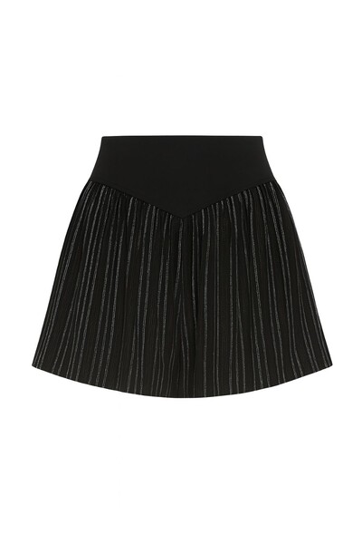 Foto Short saia curto com listras Kwi
