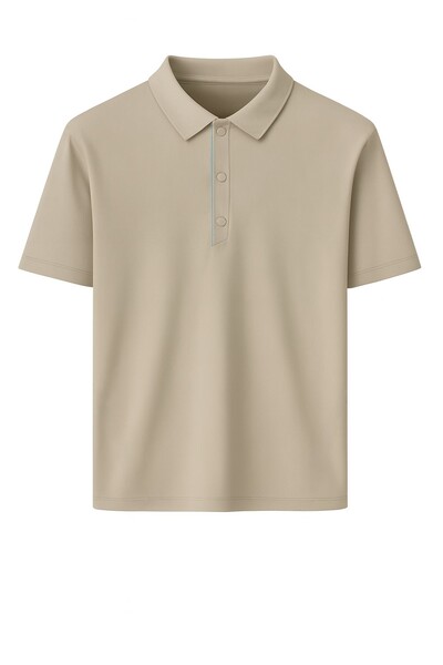 Foto Camiseta polo masculina com botões de pressão Kwi
