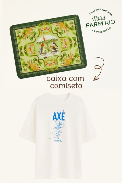 FotoTshirt ampla axé edição especial com caixa de presente Farm