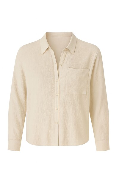 Foto Camisa feminina ML com bolso Kwi