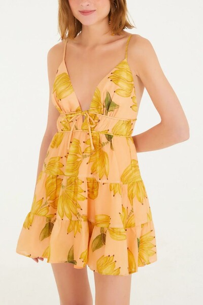 Foto Vestido curto banana prata Farm