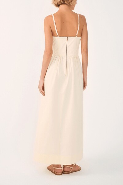 FotoVestido cropped algodão estruturado Dress to