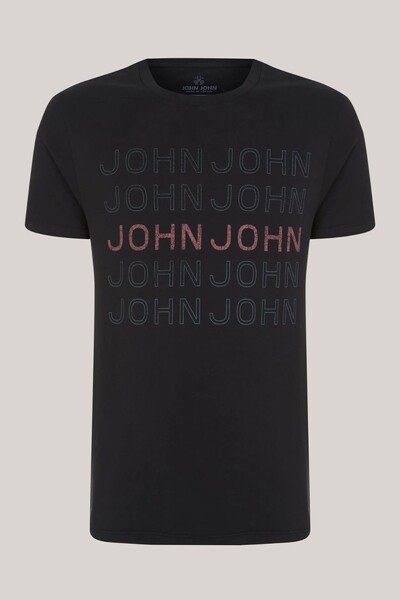 Foto Camiseta slim fit 5 John black John John