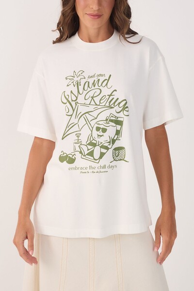 Foto T-shirt silk island Dress to