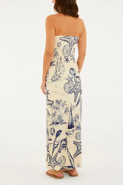 FotoVestido sem alça mar de ondas Farm