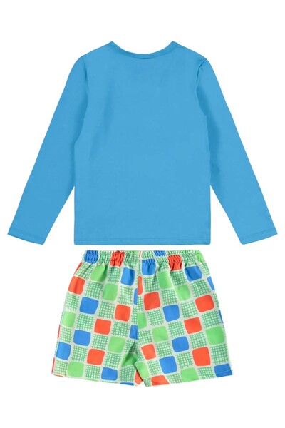 FotoConjunto camiseta malha uv fps+50 e short microfibra Up Baby