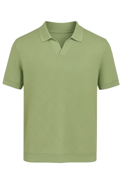 Foto Polo tricot com decote em v Kwi