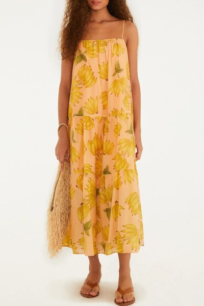 Foto Vestido longo banana prata Farm