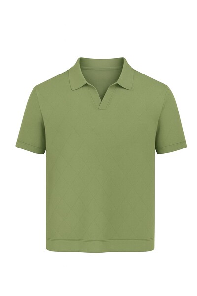 FotoPolo tricot com decote em v Kwi