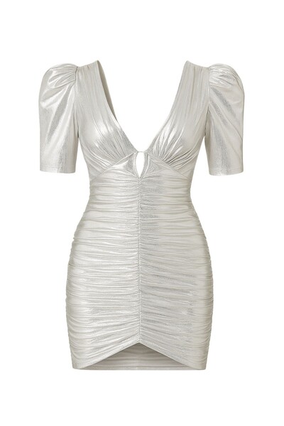 Foto Vestido curto malha foil Jo