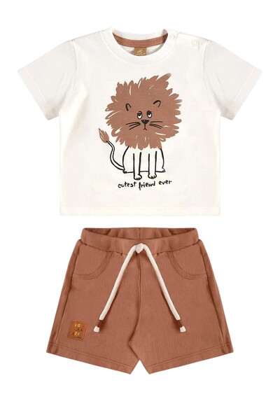 Foto Conjunto camiseta malha e bermuda malhão rustic Up Baby