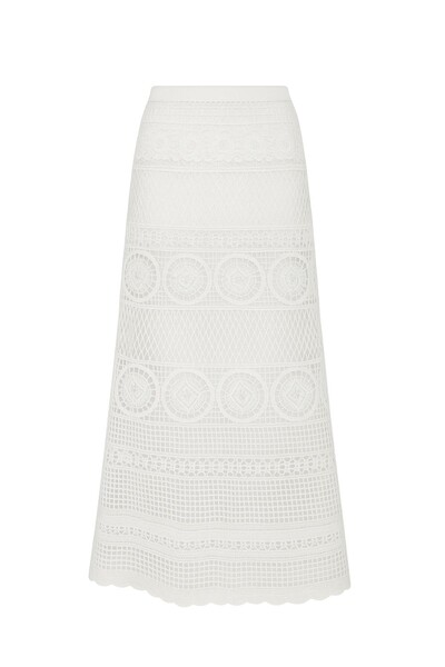 Foto Saia midi crochê mandala Kwi