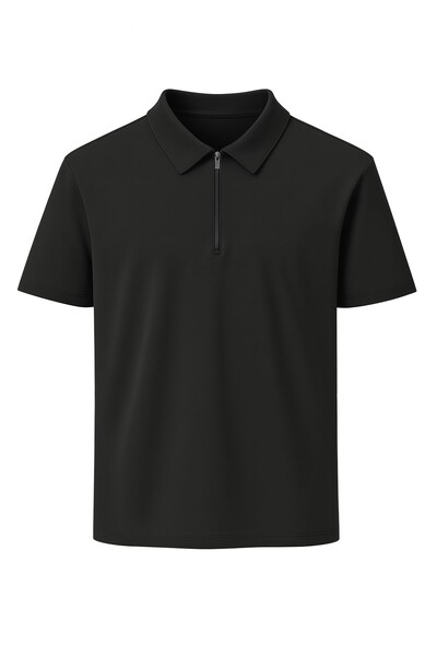 Foto Camiseta polo masculina com zíper Kwi