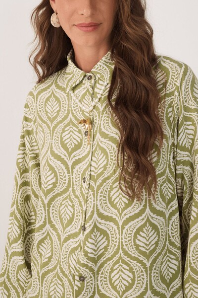 FotoCamisa crepe estampa jardim Dress to