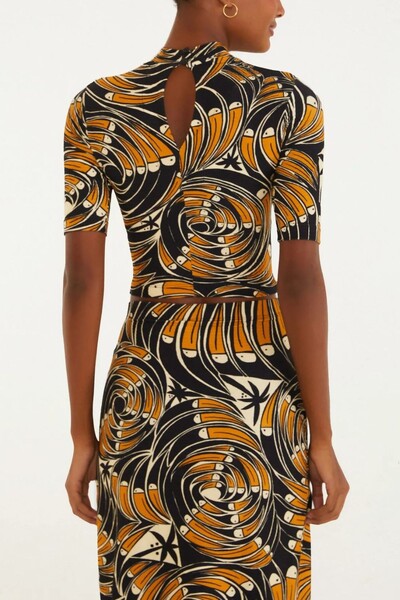 FotoBlusa cropped leque de tucano Farm
