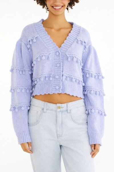 Foto Cardigan tricot artesanal Farm