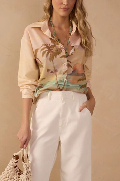 Foto Camisa estampa veranil Dress to
