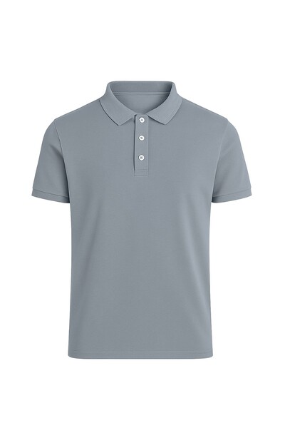 Foto Camisa polo masculina em malha Kwi