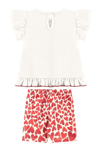 FotoConjunto blusa meia malha e bermuda cotton Up Baby