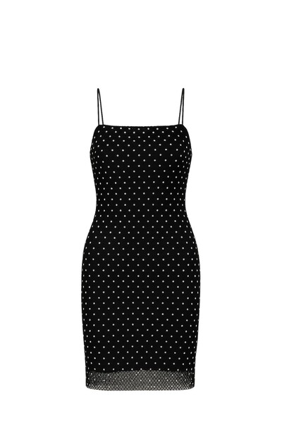 Foto Vestido curto rede c/ strass Kwi