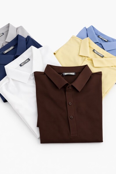 FotoCamisa polo tecnológica em polimida Kwi