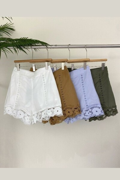 FotoShorts algodão com renda Kwi