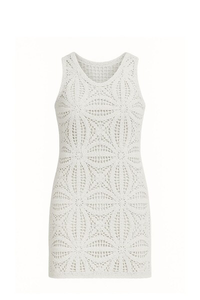 Foto Vestido feminino mídi crochê Kwi