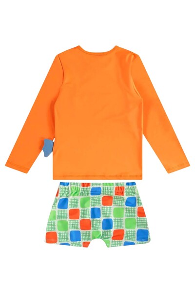 FotoConjunto camiseta e sunga boxer em malha uv fps+50 Up Baby