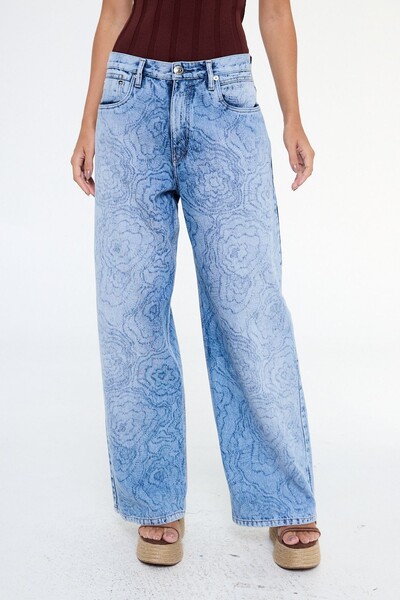 Foto Calça jeans wide leg Animale