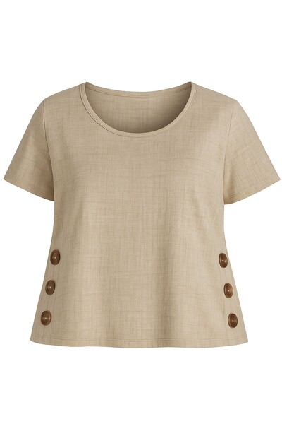 Foto Blusa c/ botões lateral Kwi