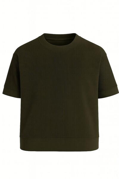 Foto Camiseta masculina de malha c/ textura Kwi