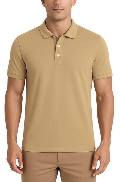 Foto Camisa polo masculina em malha Kwi