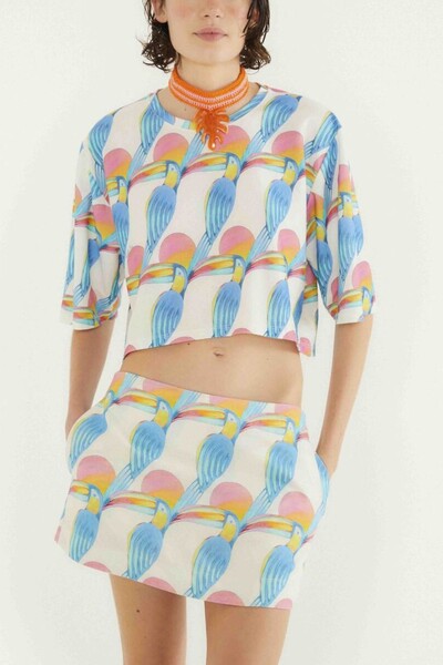 Foto Tshirt cropped tucnaitas Farm