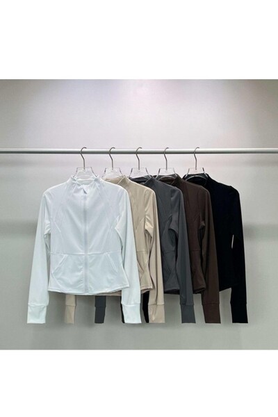 FotoJaqueta fitness feminina em poliamida Kwi