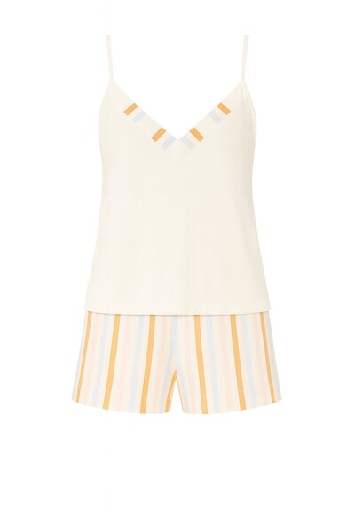 Foto Pijama feminino Short doll alça listrado Kwi