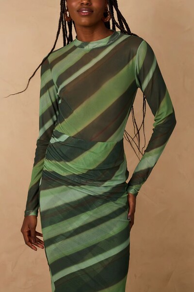Foto Body tule estampa floresta Dress To